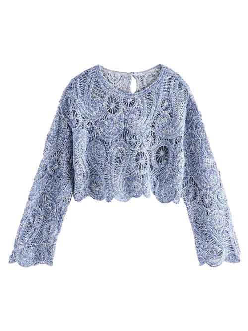 Next Pullover  safir / hvid