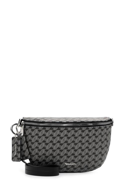 Tamaris Skuldertaske 'Francesca'  grå / sort