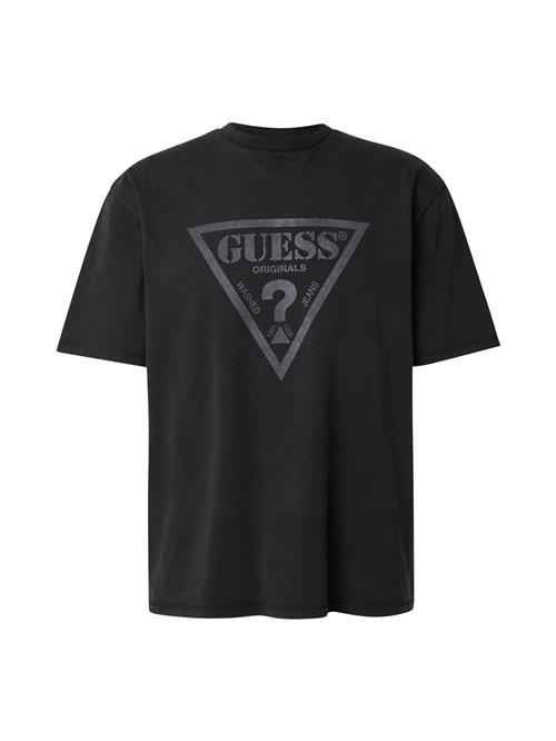 GUESS Originals Bluser & t-shirts  grå / sort