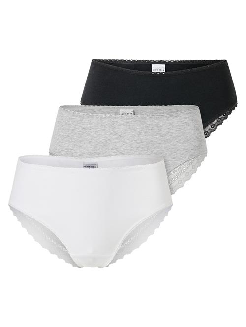 SCHIESSER Slip 'Modern Multipacks'  grå-meleret / sort / hvid