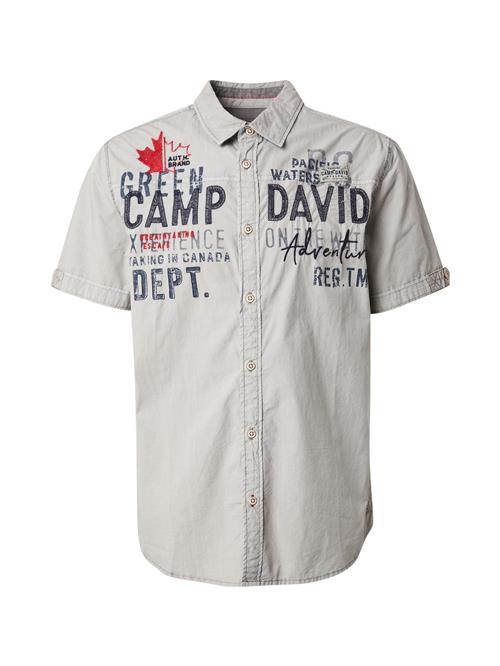 CAMP DAVID Skjorte  navy / grå / rød