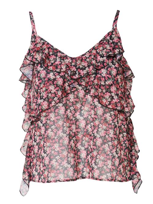 KOROSHI Bluse  pitaya / hindbær / sort / hvid