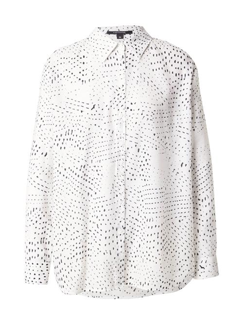 COMMA Bluse  sort / hvid