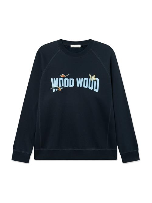 WOOD WOOD Sweatshirt 'WWHester'  natblå / lyseblå / sennep