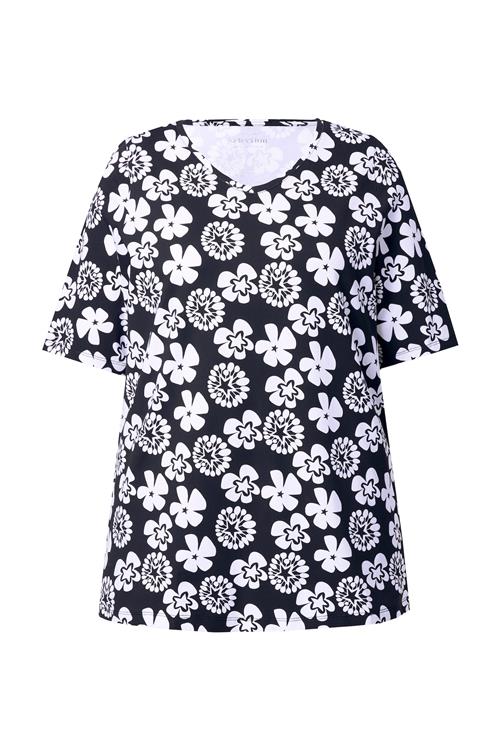 Ulla Popken Shirts  sort / hvid