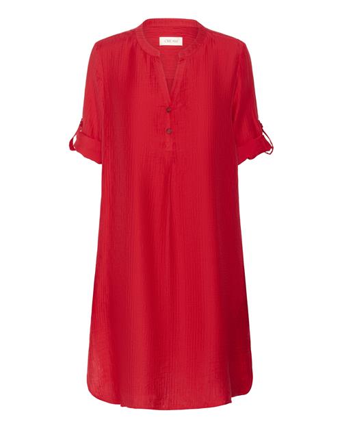 Cream Blusekjole 'Wilma'  knaldrød
