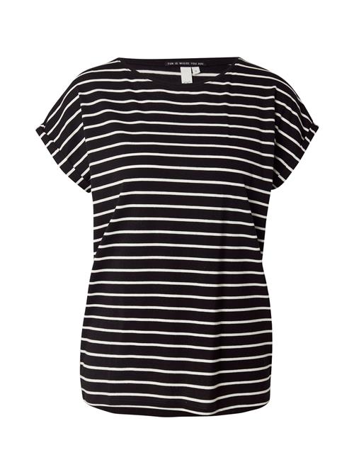 QS Shirts  sort / hvid