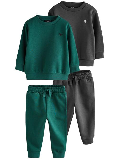 Next Joggingdragt  smaragd / sort