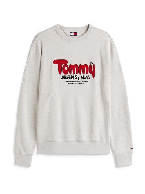 Tommy Jeans Sweatshirt  grå-meleret / rød / sort