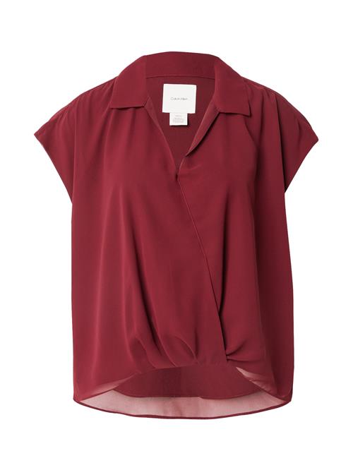 Calvin Klein Bluse  vinrød
