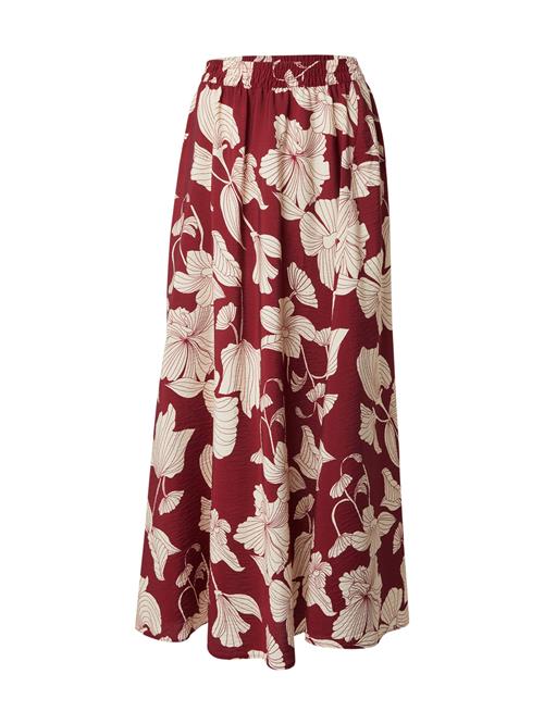 JDY Nederdel 'JDYTROYA'  lysebeige / blodrød