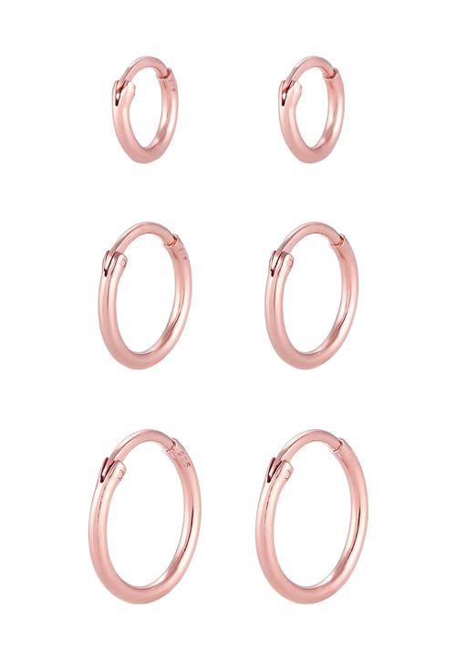 ELLI Øreringe 'Creolen'  rosa guld