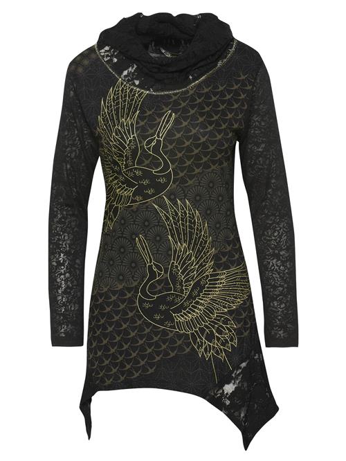 KOROSHI Shirts  beige / grøn / sort