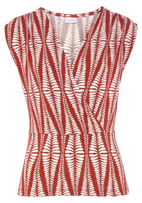 LASCANA Overdel  brandrød / hvid
