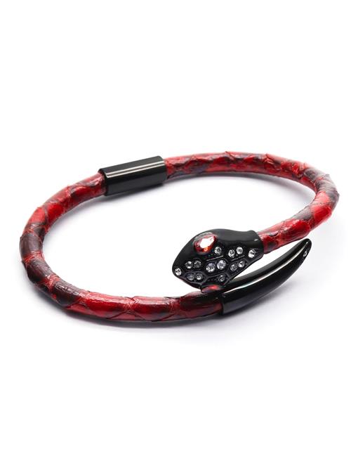 GT Collection Armbånd 'Snake Head'  rød