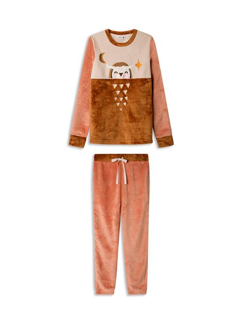 Gisela Pyjamas 'Set'  brun / pastelpink