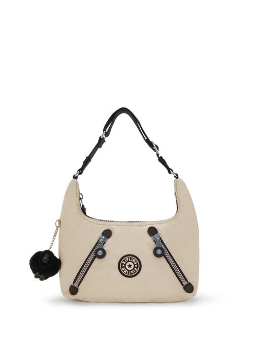 KIPLING Skuldertaske 'Nikki'  beige / sort