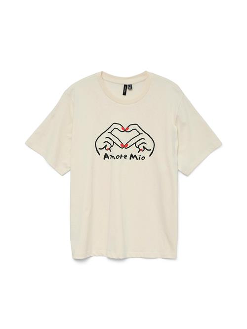 VERO MODA Shirts 'VMValerie Caty'  creme / orange / sort