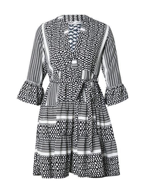 ONLY Blusekjole 'ONLATHENA'  sort / hvid