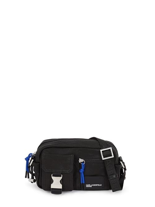 KARL LAGERFELD JEANS Skuldertaske  blå / sort / hvid