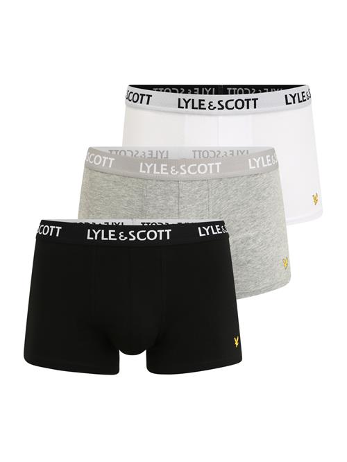 Lyle & Scott Boksershorts 'Barclay'  grå-meleret / sort / hvid