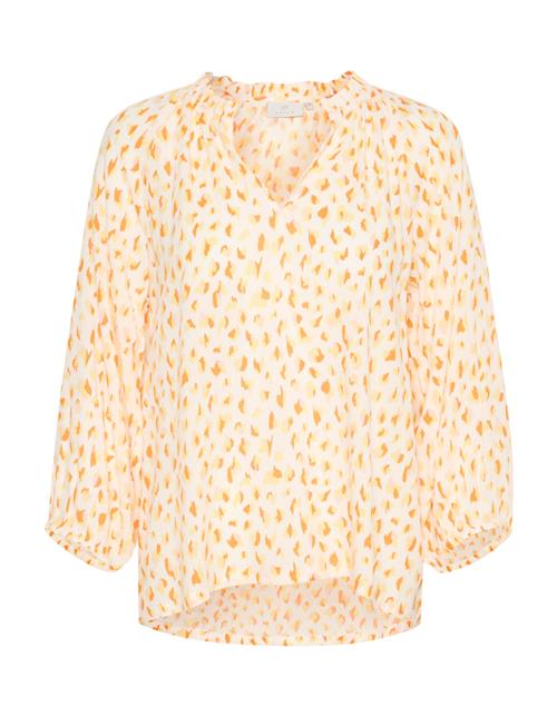 Kaffe Bluse 'Sigrid'  lysegul / lyseorange
