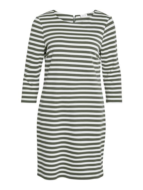 VILA Kjole 'Ninny'  oliven / hvid