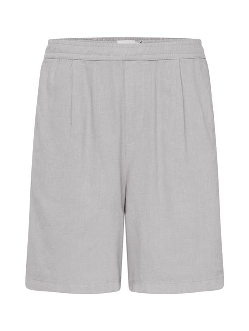 TOPMAN Bukser med lægfolder  grå-meleret