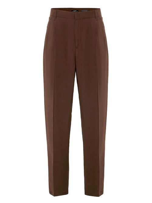 Antioch Bukser med lægfolder  brun