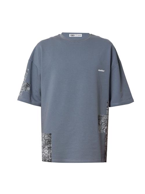 VAMOS CLO Bluser & t-shirts  basalgrå / sort / hvid