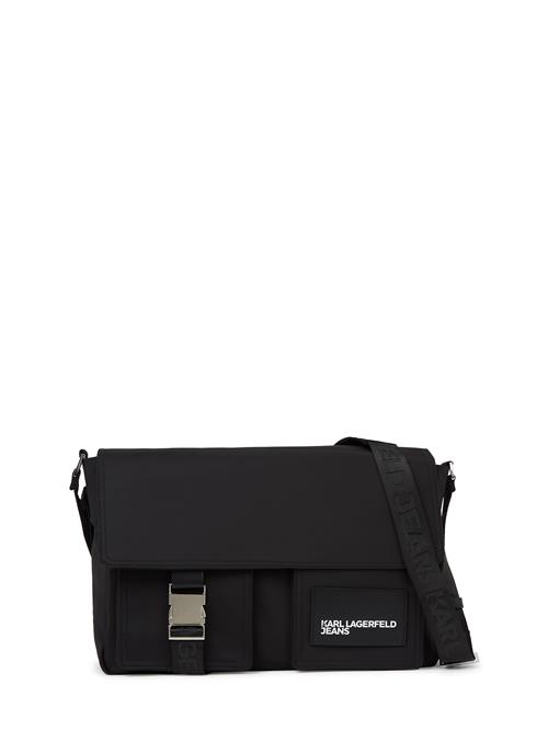 KARL LAGERFELD JEANS Messenger  sort / hvid