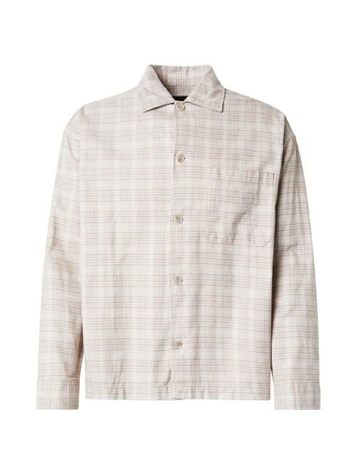 JACK & JONES Skjorte 'JPRBLAMADISON'  camel / sand / sort / hvid