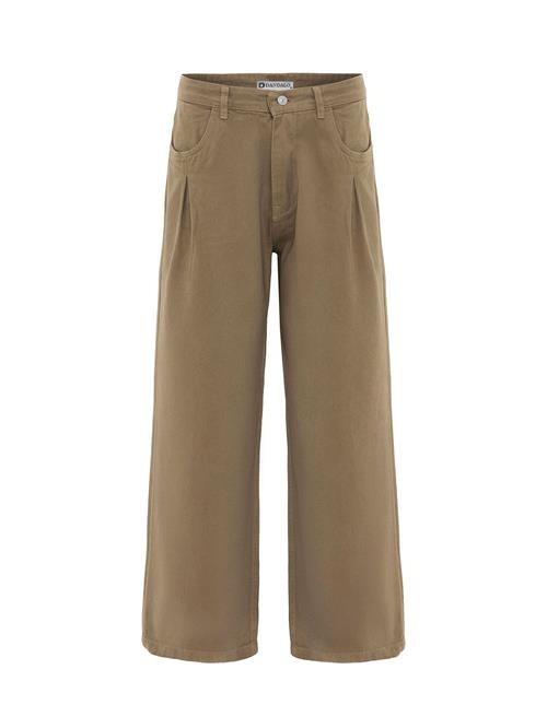 Dandalo Bukser med lægfolder  mokka