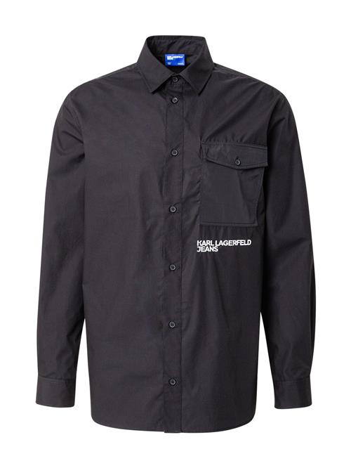 KARL LAGERFELD JEANS Skjorte  sort / hvid