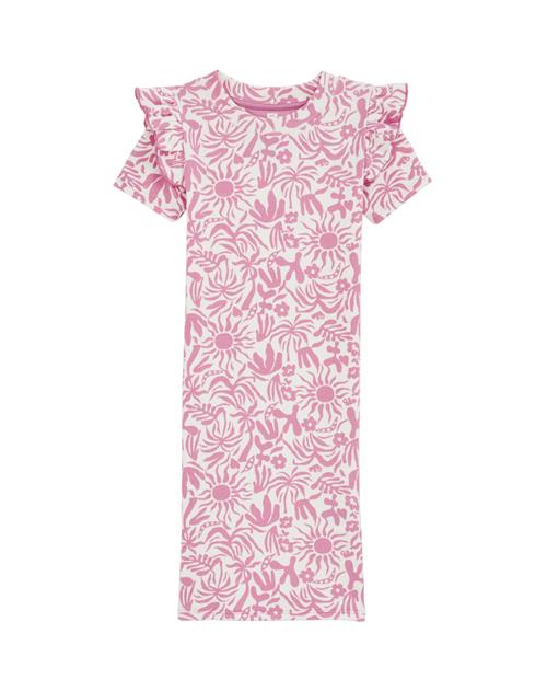 WE Fashion Kjole  lysviolet / hvid