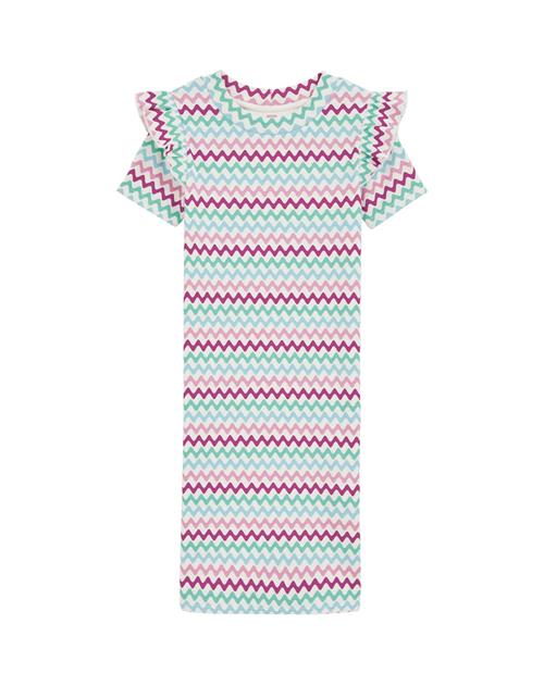 WE Fashion Kjole  lyseblå / lysegrøn / lilla / hvid