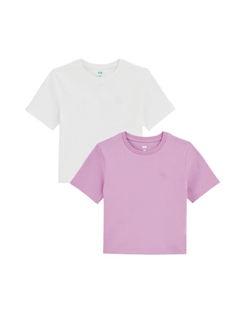 WE Fashion Bluser & t-shirts  lilla / hvid
