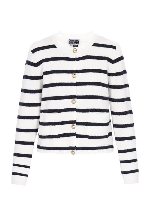 DreiMaster Maritim Cardigan  sort / hvid