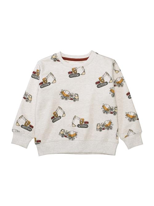 STACCATO Sweatshirt  umbra / lysegrå / mørkerød / sort