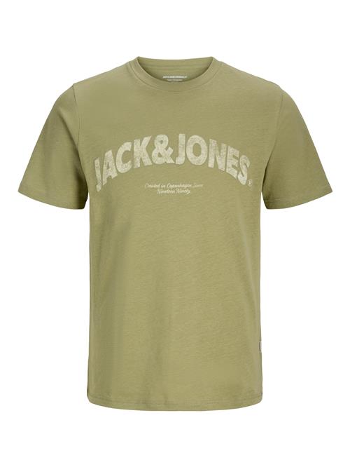 JACK & JONES Bluser & t-shirts 'JORAlmeria'  oliven / hvid