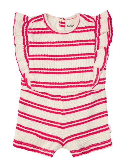 Noppies Overall 'Mogul'  ecru / hindbær