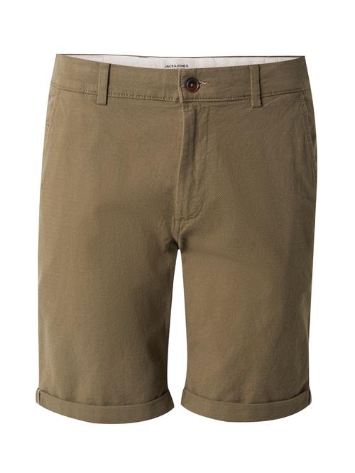 JACK & JONES Lærredsbukser 'JPSTFury'  oliven