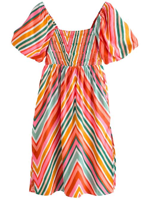 Next Sommerkjole  petroleum / orange / pink / offwhite