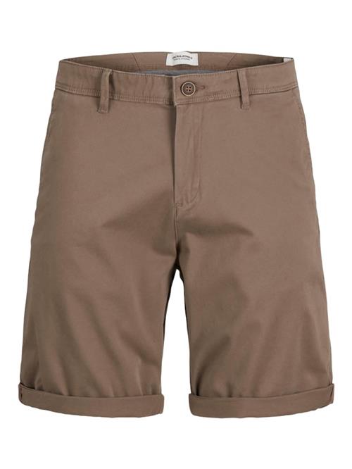 JACK & JONES Lærredsbukser 'JJIBowie'  mørkebrun