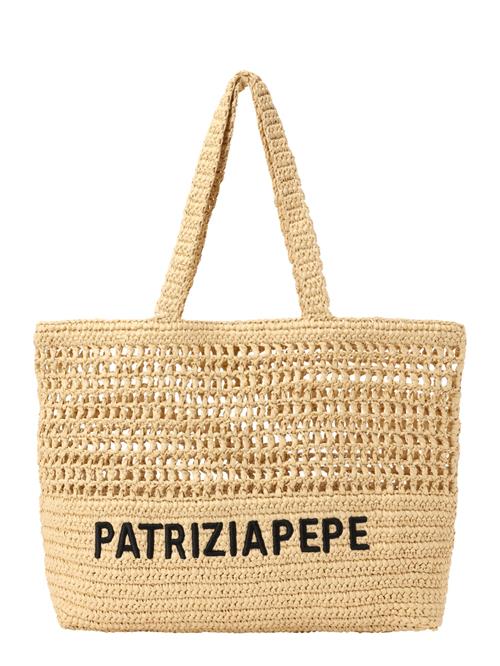 PATRIZIA PEPE Strandtaske  beige / sort