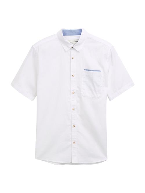 TOM TAILOR Skjorte  røgblå / hvid