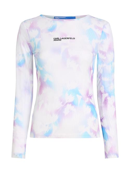 KARL LAGERFELD JEANS Shirts  himmelblå / lilla / lilla / hvid