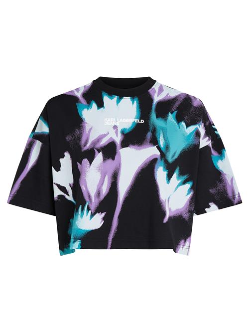 KARL LAGERFELD JEANS Shirts  lyseblå / lyselilla / sort / offwhite