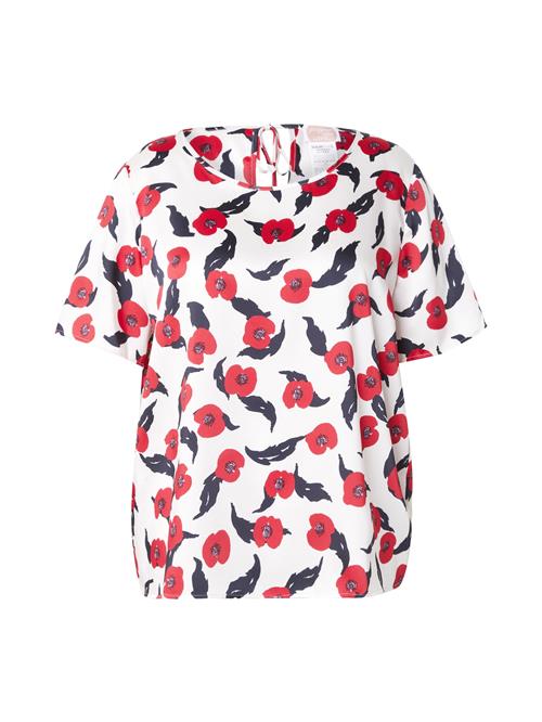 Persona by Marina Rinaldi Bluse 'AUSONIA'  rød / sort / hvid