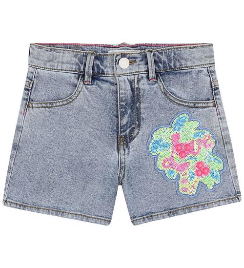 Billieblush Shorts - Denim - Stone m. Pailletter